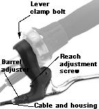 Direct-pull brake lever