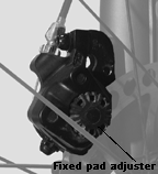 Fixed pad adjuster