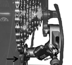 Inner limiting screw affects low gear