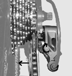 Outer limiting screw affects high gear