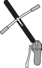 Toe-clip overlap of the front tire or fender