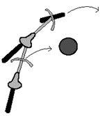 The lead bicycle and trailerbicycle take different paths around a corner